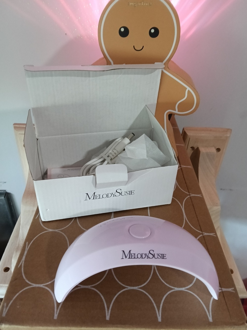 MelodySusie Pink LED Nail Lamp - Portable Curing Light